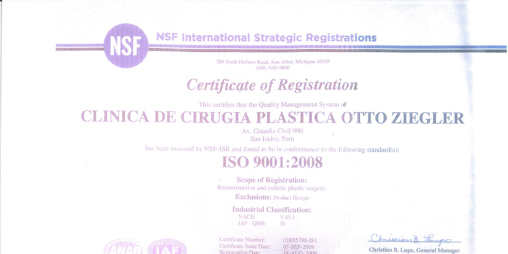 certificacion ISO 9001